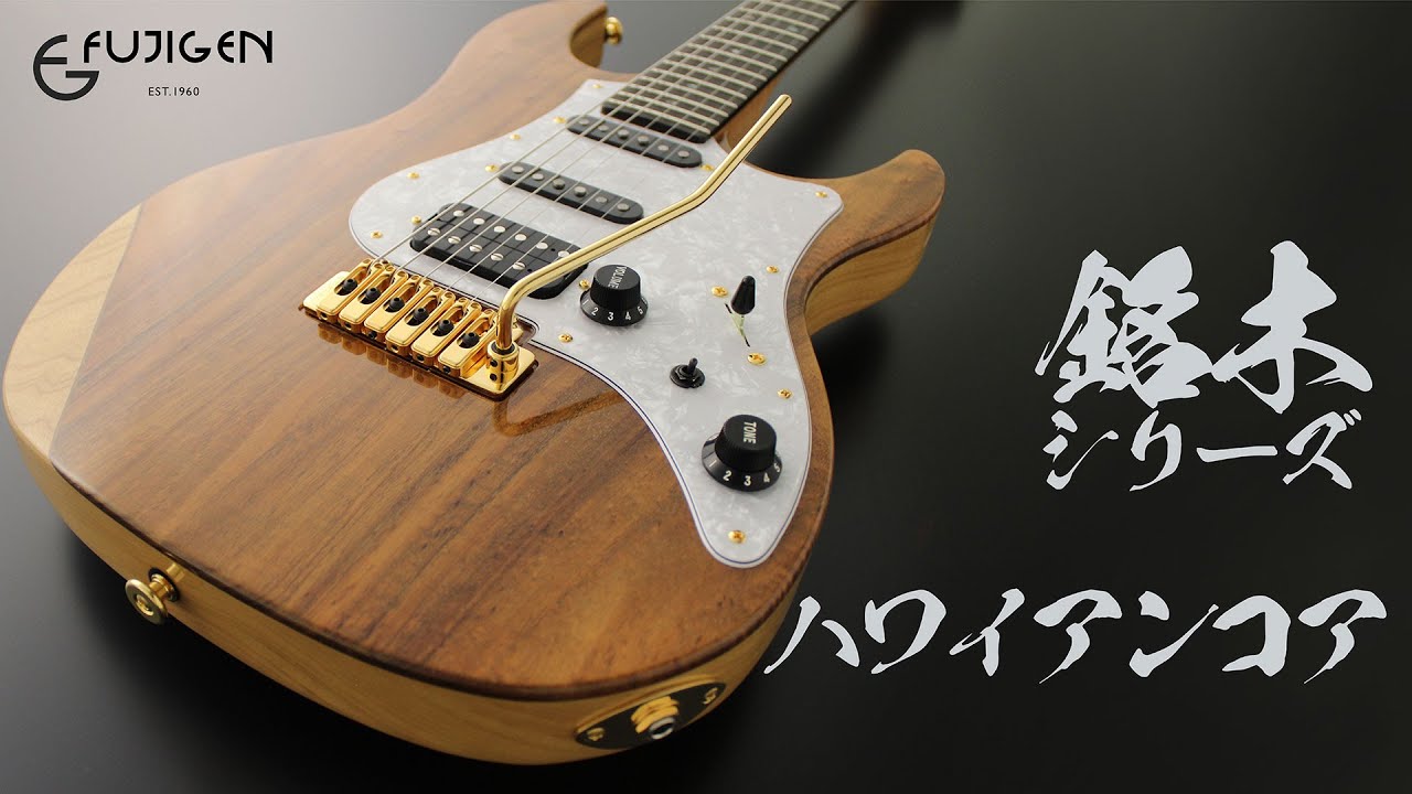 【第②弾 ハワイアンコア】完全１点物のカスタムエレキギターをご紹介！【高級ギター】フジゲンオンラインショップ限定 FUJIGEN  EOS-Hawaiian Koa