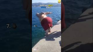 Ranking best swimming pool fails. #shorts