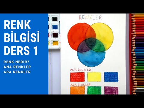 RENK BİLGİSİ DERS 1 | Renk Nedir | Renkler Nasıl Oluşur | Ana Renkler | Ara Renkler