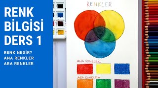 RENK BİLGİSİ DERS 1 | Renk Nedir | Renkler Nasıl Oluşur | Ana Renkler | Ara Renkler