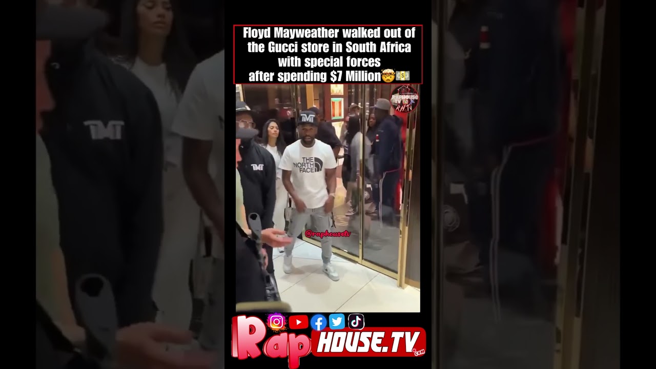 WATCH: Floyd Mayweather escorted out of South African Gucci store
