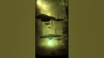 Is it looking like a real ufo in forest #3d #3danimation #3dmodeling #forest #ufo361 #aliens