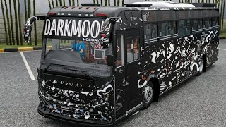 DARKMOON 🖤 || BUS SIMULATOR INDONESIA  || ANDROID GAMES || MOD LIVERY  #buspremi #vandipranthan 