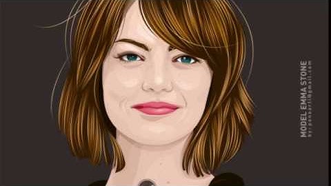 DRAW VECTOR HAIR  - VECTOR RAMBUT -
