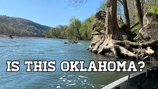 Kayak Fishing Oklahoma’s SECRET Smallmouth Honey Hole!