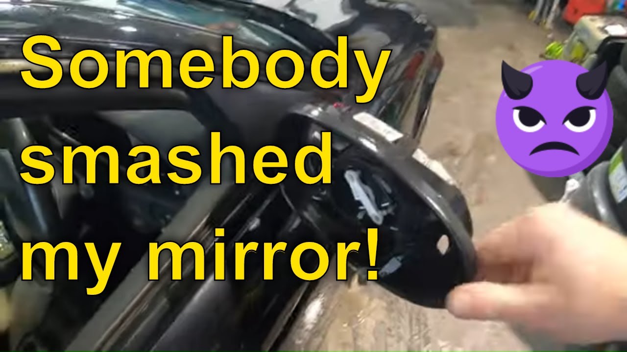 Door card removal and mirror replacement after somebody smashed it off! - Jaguar S type R