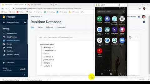 MONITORING SUHU DAN KELEMBABAN  APP INVENTOR DAN FIREBASE