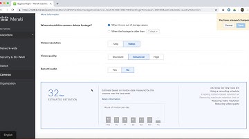 Cisco Meraki MV Cameras: Configuring Quality and Retention Settings