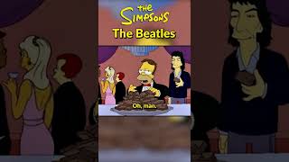 The Simpsons Meet The Beatles #Shorts