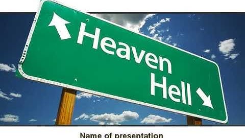 Heaven Or Hell PowerPoint Template by PoweredTemplate.com