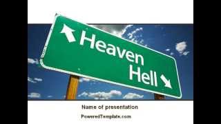 Heaven Or Hell PowerPoint Template by PoweredTemplate.com