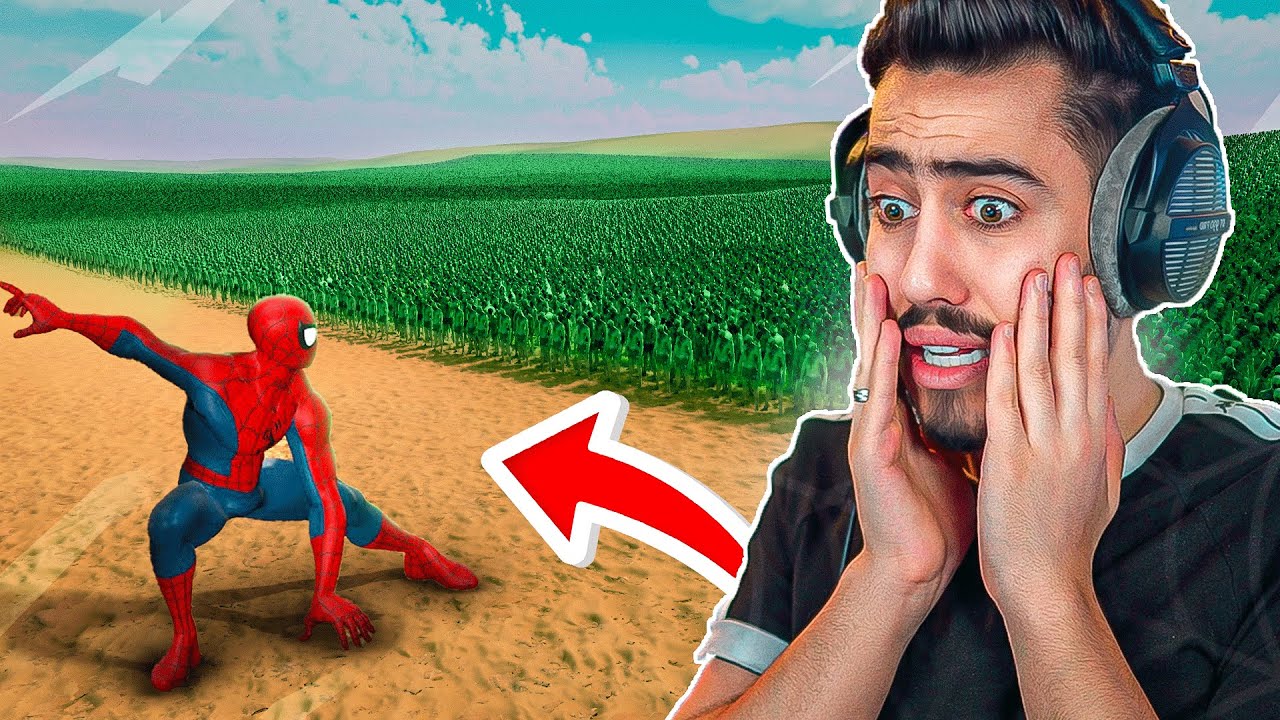 100,000 الف زومبي ضد سبايدر مان 🔥😂 (اقوى معركة بالتاريخ) !!