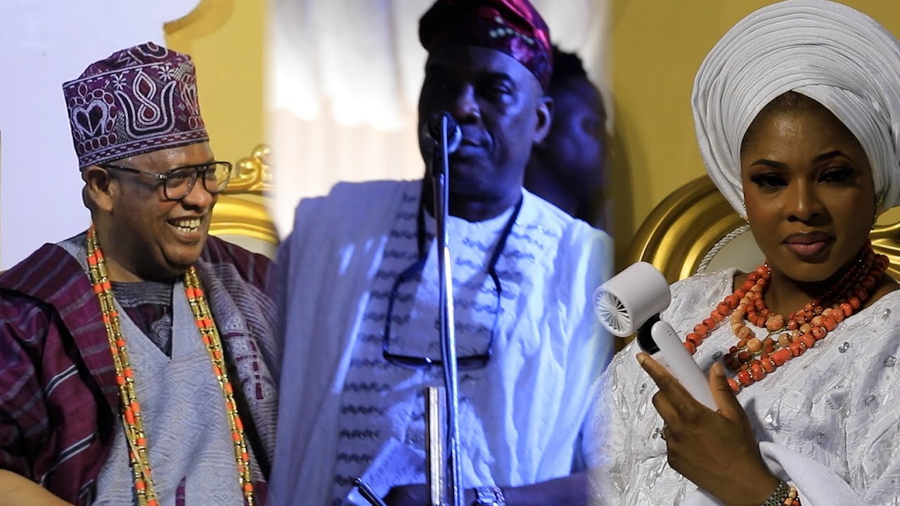 SEE HOW KING WAISU AYIDE MARSHAL TURNED THE STAGE INTO FESTIVAL OF JOY WITH OLORI TEMITOPE