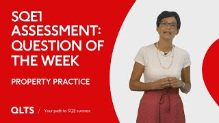 SQE1 Assessment – Question of the Week: Property Practice (planning)