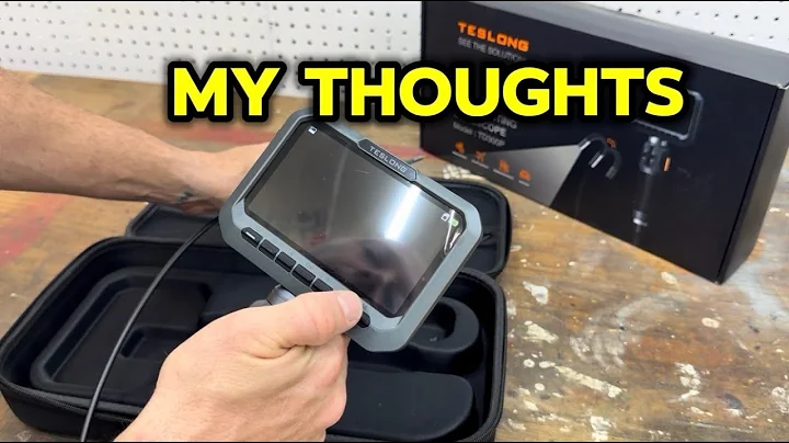 Teslong Two-Way Articulating Borescope, 5.5mm Slim Probe, 5.0'' Industrial Endoscope with Light 300P