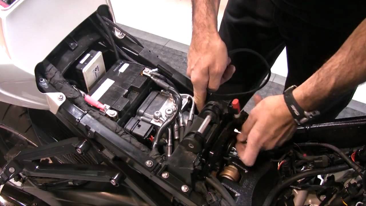 2010 BMW S1000 Power Commander V installation - YouTube fjr 1300 wiring diagram 