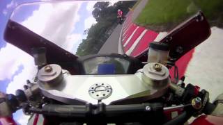 Ducati 848 onboard video Oulton Park race track Mike 'Spike' Edwards motorsport circuit racing