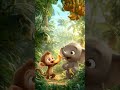 🎵 Jungle Friends Funny Poem | Nursery Rhymes Hindi #animation #funnystory