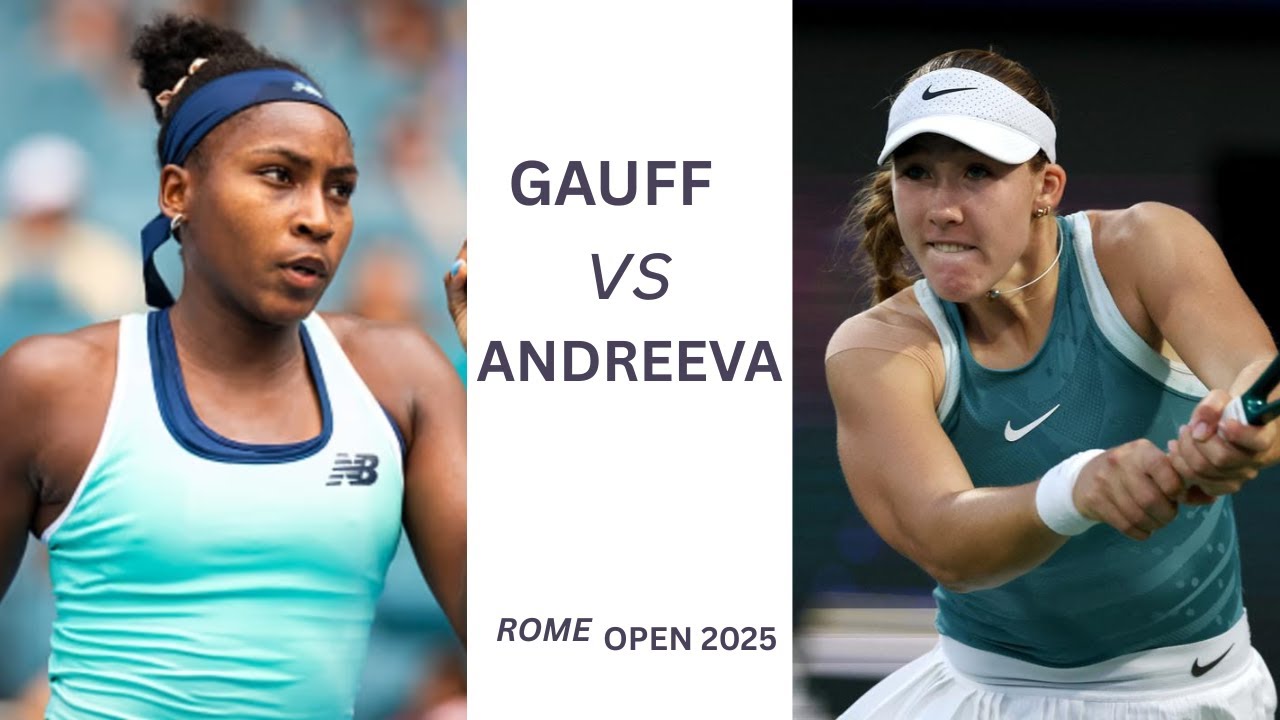 Coco Gauff vs Mirra Andreeva . Highlights .Rome Open 2025.