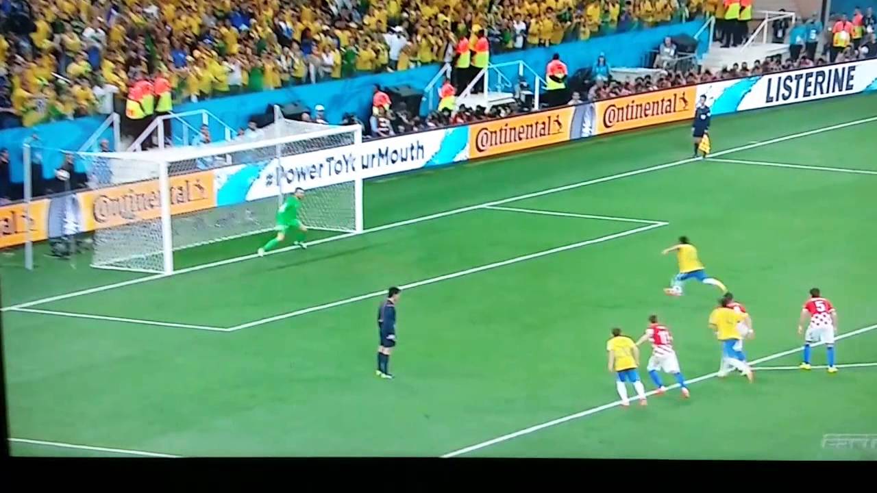 Neymar penalty kick goal vs Croatia Fifa world cup YouTube