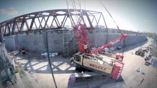 Crossrail time lapse: Huge rail flyover launched to improve connection to Heathrow