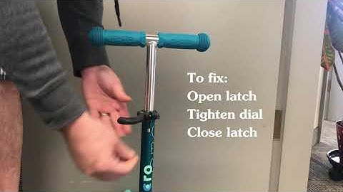 How to Tighten Handlebar Clamp for Usage at In-Between Heights | Micro Scooter Support