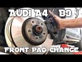 Audi A4 (B9) front pad change