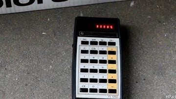 Vintage TI-1250 Calculator Destruction
