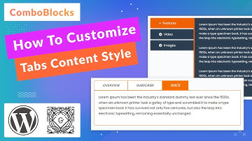 how to customize tabs content style In Gutenberg?