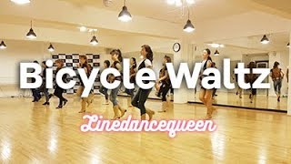 Bicycle Waltz Line Dance (Peter Heath) Intermediate waltz Demo \& Count