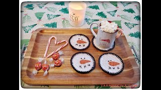 How to Crochet Tutorial: DIY Snowman Coasters by YARNutopia