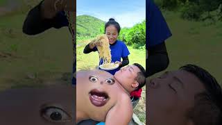 eating challenge#satisfying #funny #eating #noodles #comedy #asmr