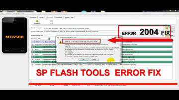 SP FLASH TOOLS 2004 ERROR FIX