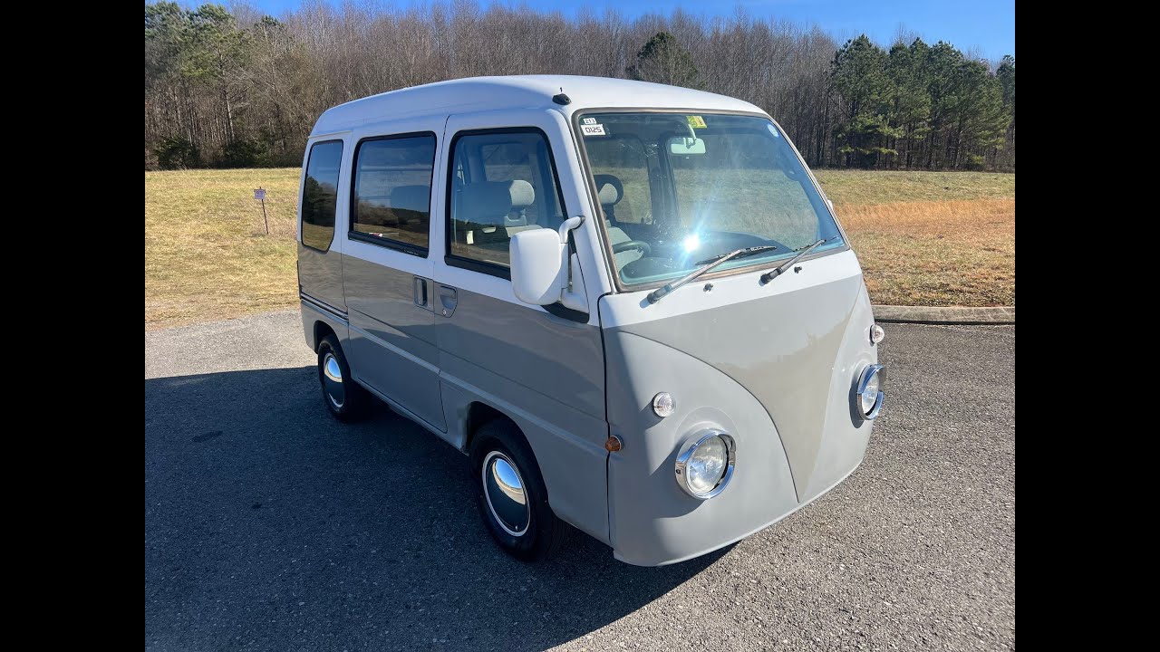 TechMotorsPostalCars.com 1996 Subaru Sambar Van 80K Miles Factory