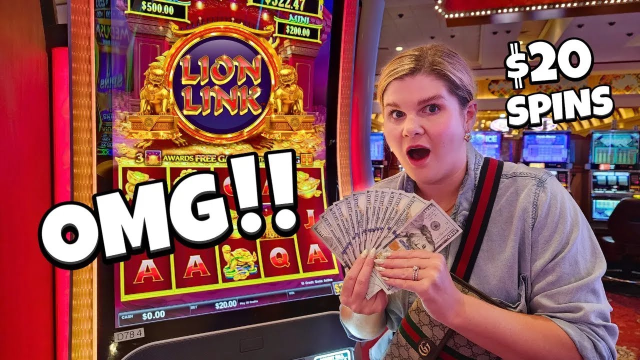 Ruby Slots сходит с ума на игровом автомате Lion Link в Лас-Вегасе!