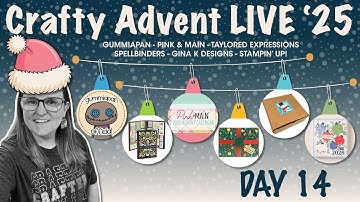 Day 14 🔴 Crafty Advent LIVE 2025 | Interactive Crafting & Giveaway Series