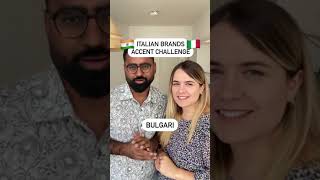 My Indian Husband tries to Pronounce Famous Italian Brands! 😂