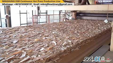 MINGHUNG Continuous Hot Press OSB Production Line