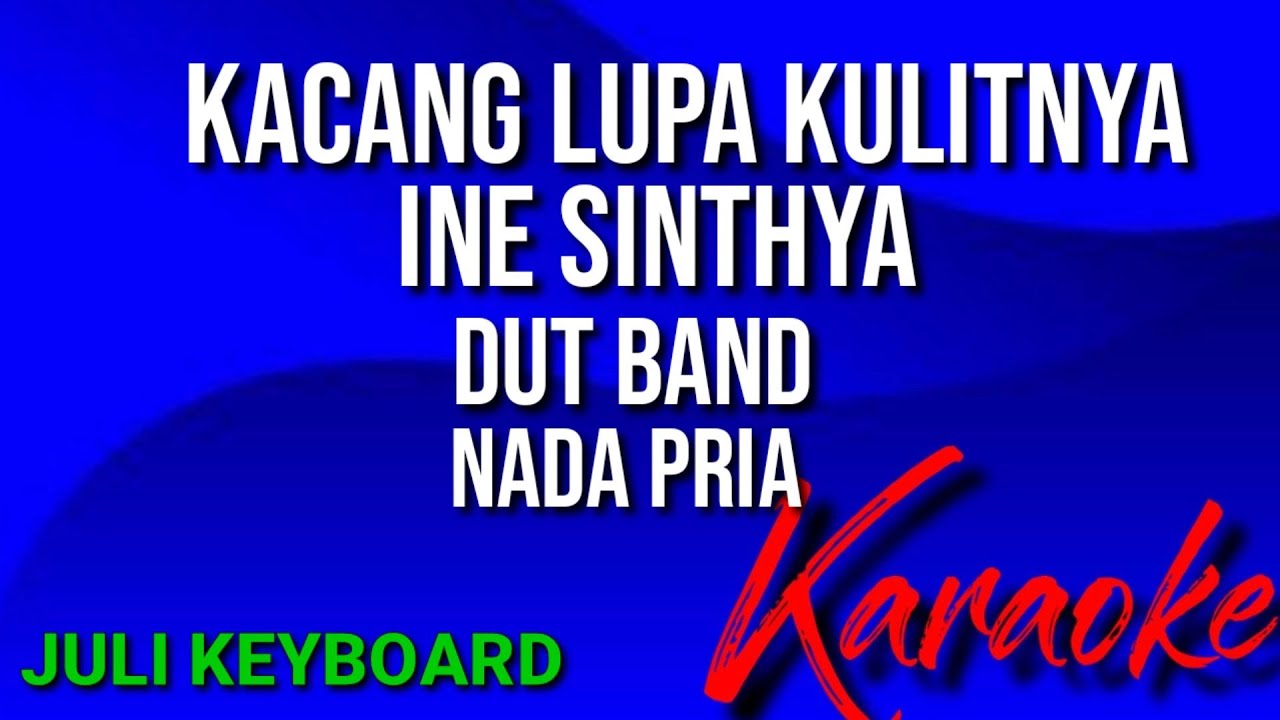 KACANG LUPA KULITNYA - Ine sinthya | karaoke nada pria | lirik | dutband