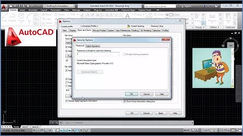 How to Add password to your AutoCad File
