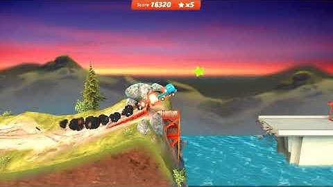 Bridge Constructor Stunts: Level 1-3