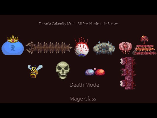ArtStation - pre-hard mode Terraria bosses and Terraria Calamity bosses