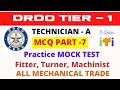 DRDO CEPTAM-10 FITTER Theory MCQ PART-7 I DRDO Technician-A MCQ for fitter, Turner, Machinist part-7