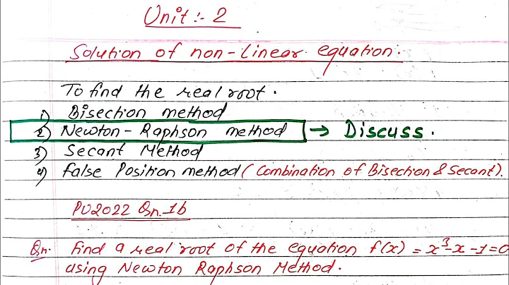 Unit:2 | Finding Root by Newton Raphson Method | Numerical Method | Prashant YT | BE Civil |