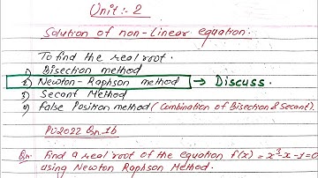 Unit:2 | Finding Root by Newton Raphson Method | Numerical Method | Prashant YT | BE Civil |