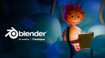 Creating A Simple 3D character  - Blender 4.2 Time-Lapse Tutorial