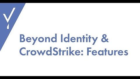 Beyond Identity & CrowdStrike: Features