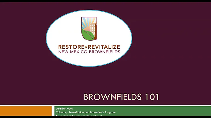 Brownfields 101, NMEDD Finance Development Webinar Series