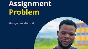 Assignment Problem: Hungarian Method// 5 x 5 assignment problem//Operations Research.