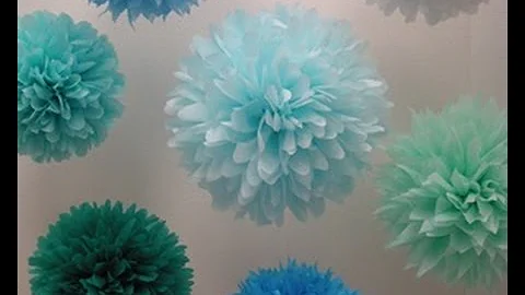 Como fazer cortina de papel crepom para chá revelação?